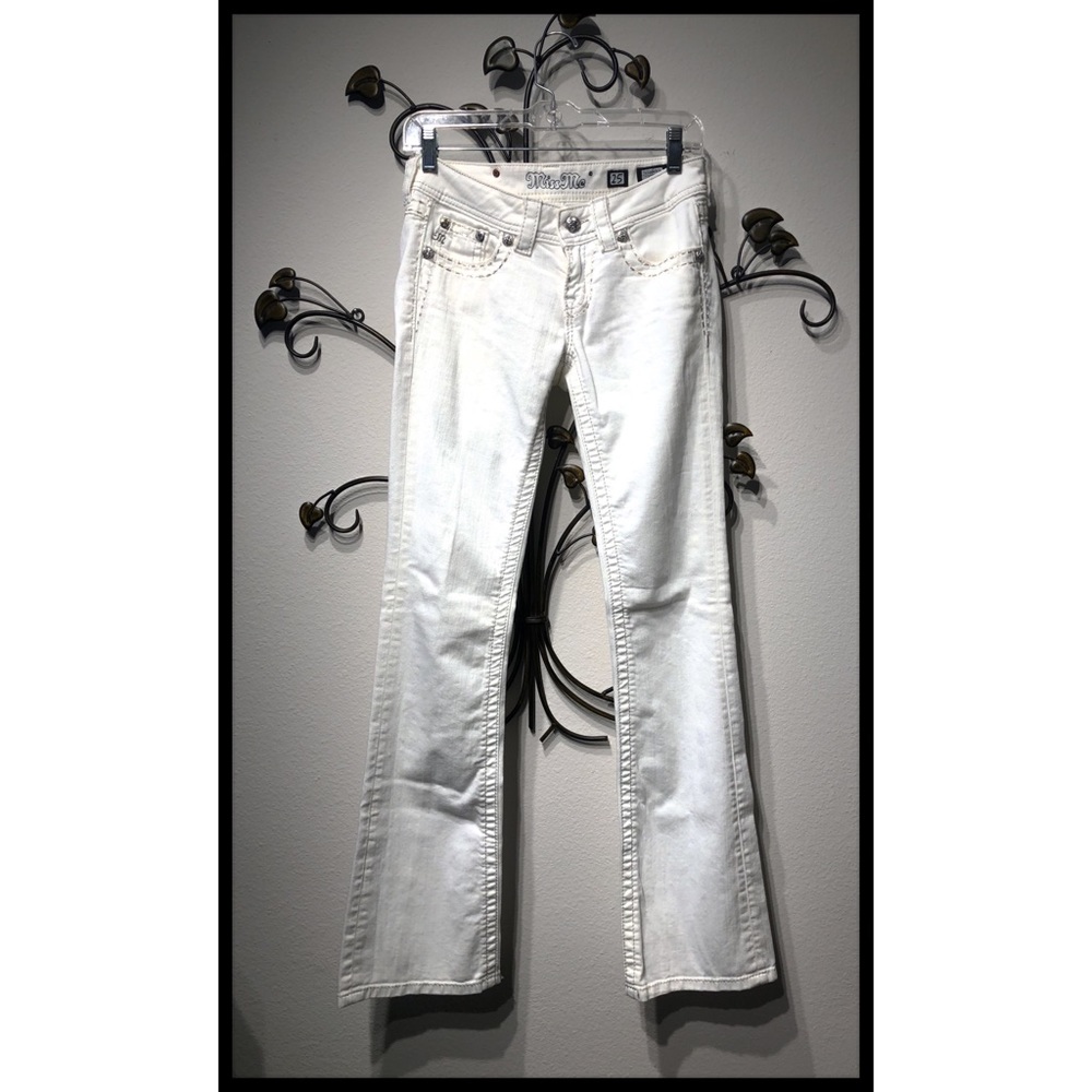 Miss Me Lightweight White Jeans